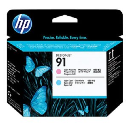 TESTINA DI STAMPA ORIGINALE HP 91 MAGENTA CHIARO CIANO CHIARO C9462A DesignJet Z6100