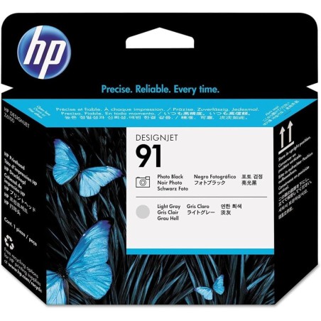 TESTINA DI STAMPA ORIGINALE HP 91 NERO FOTO GRIGIO CHIARO C9463A DesignJet Z6100