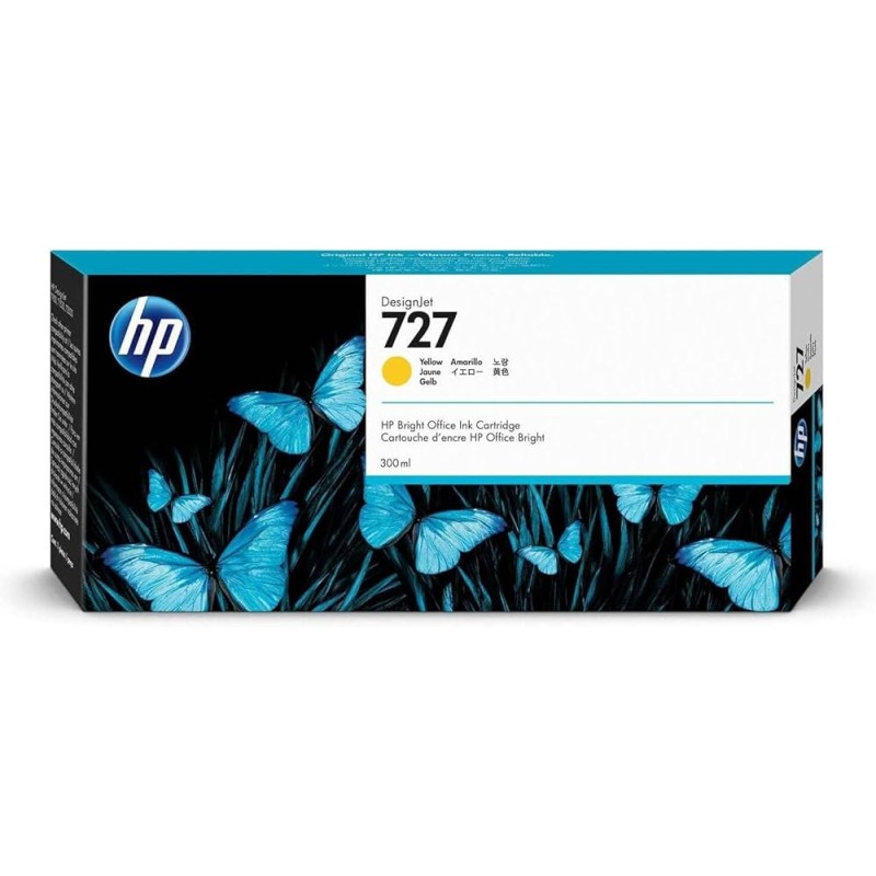 CARTUCCIA ORIGINALE HP GIALLO F9J78A HP 727 DesignJet T1500 300ML