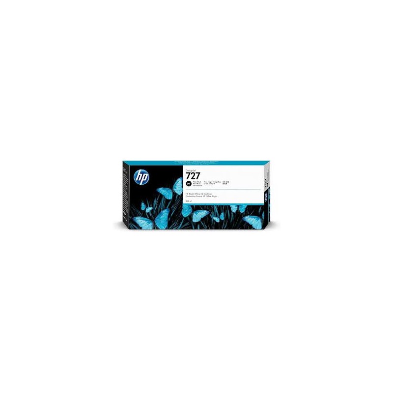 CARTUCCIA ORIGINALE HP NERO PHOTO F9J79A HP 727 DesignJet T1500 300ML