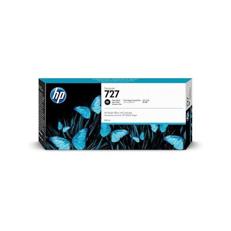 CARTUCCIA ORIGINALE HP NERO PHOTO F9J79A HP 727 DesignJet T1500 300ML