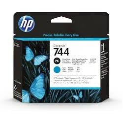 TESTINA DI STAMPA ORIGINALE HP 744 NERO FOTO CIANO F9J86A DesignJet Z5600
