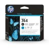 TESTINA DI STAMPA ORIGINALE HP 744 NERO FOTO CIANO F9J86A DesignJet Z5600