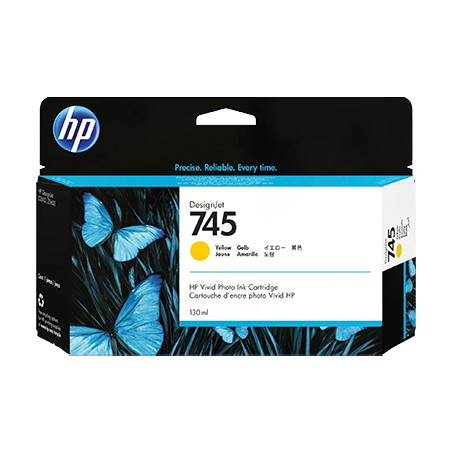 CARTUCCIA ORIGINALE HP F9J96A 745 GIALLO DesignJet Z2600 130ML