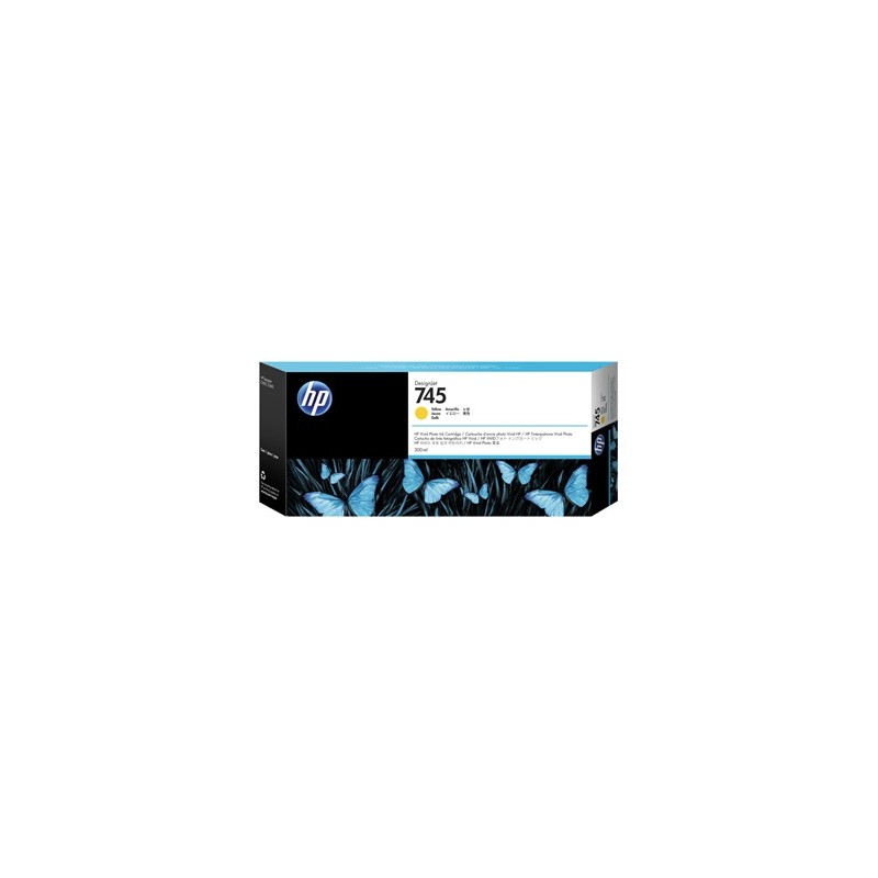 CARTUCCIA ORIGINALE HP F9K02A 745 GIALLO DesignJet Z2600 300ML