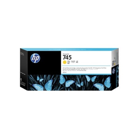 CARTUCCIA ORIGINALE HP F9K02A 745 GIALLO DesignJet Z2600 300ML