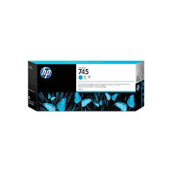 CARTUCCIA ORIGINALE HP F9K03A 745 CIANO DesignJet Z2600 300ML