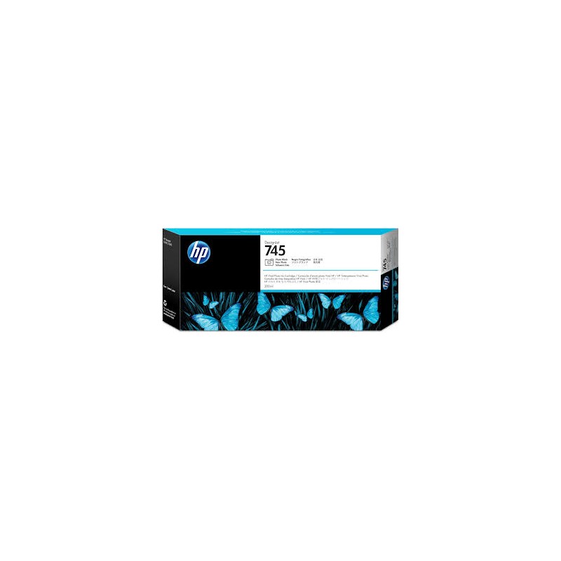 CARTUCCIA ORIGINALE HP F9K03A 745 NERO FOTO DesignJet Z2600 300ML
