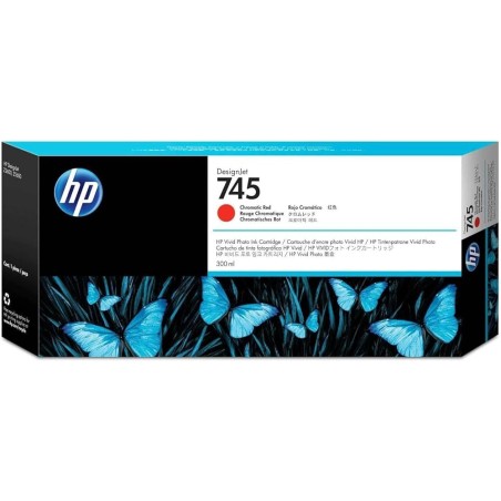 CARTUCCIA ORIGINALE HP F9K06A 745 ROSSO CROMATICO DesignJet Z2600 300ML