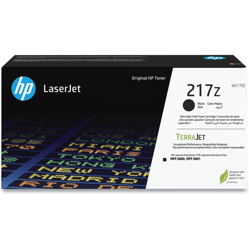 TONER ORIGINALE HP W2170Z 217Z NERO TERRAJet Enterprise MFP6800 32K