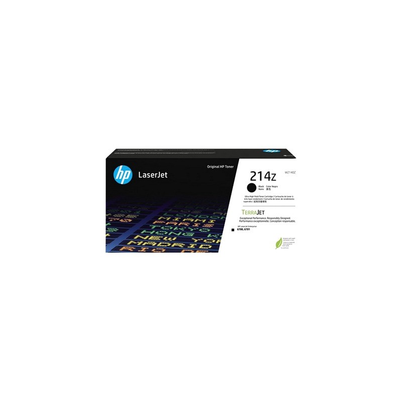 TONER ORIGINALE HP W2140Z 214Z NERO TERRAJet Enterprise MFP6700 31K