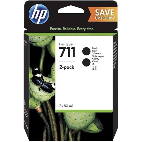 BIPACK CARTUCCIA ORIGINALE HP P2V31A 711XL NERO DesignJet T120