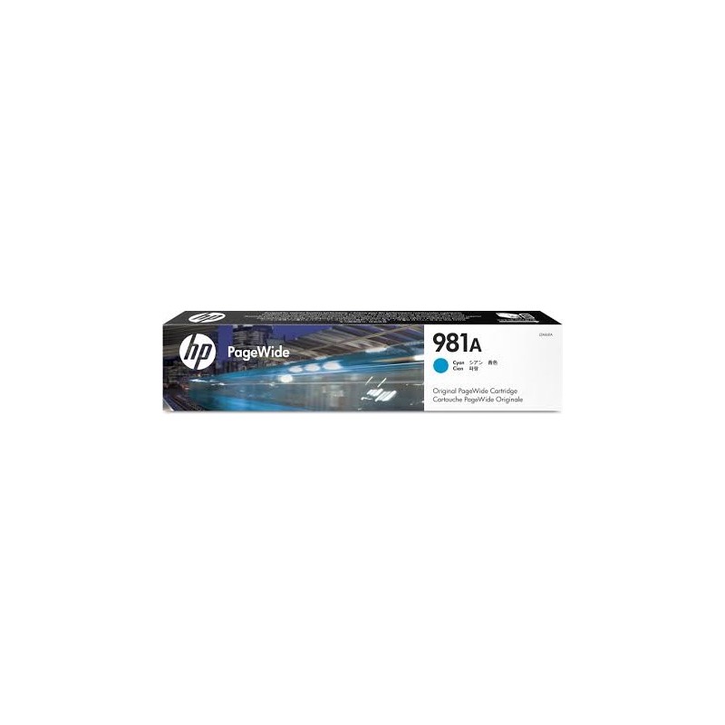 CARTUCCIA ORIGINALE HP J3M68A 981A CIANO 6K Enterprise Color 550
