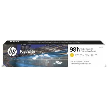 CARTUCCIA ORIGINALE HP L0R15A  981Y GIALLO 16K Enterprise Color 550 Color 580