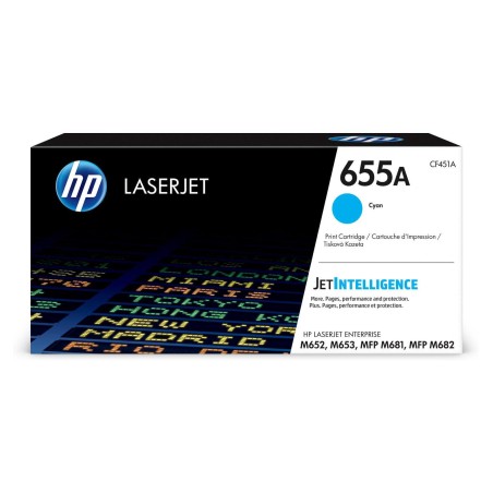 TONER ORIGINALE HP CF451A 655A CIANO Enterprise Flow MFP M681