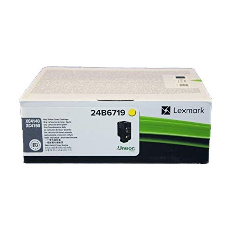 TONER ORIGINALE LEXMARK 24B6719 GIALLO XC4140DE XC4150DE 13K