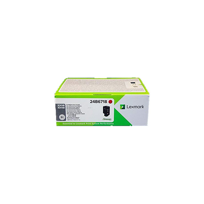 TONER ORIGINALE LEXMARK 24B6718 MAGENTA XC4140DE XC4150DE 13K