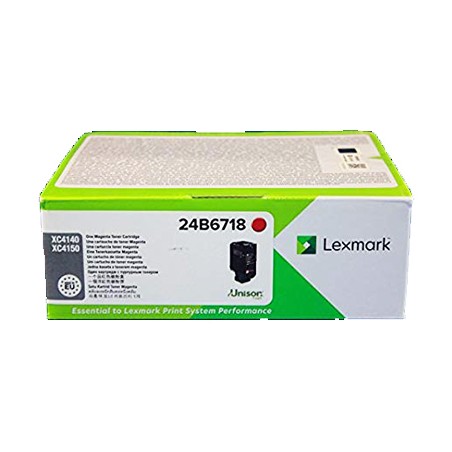 TONER ORIGINALE LEXMARK 24B6718 MAGENTA XC4140DE XC4150DE 13K