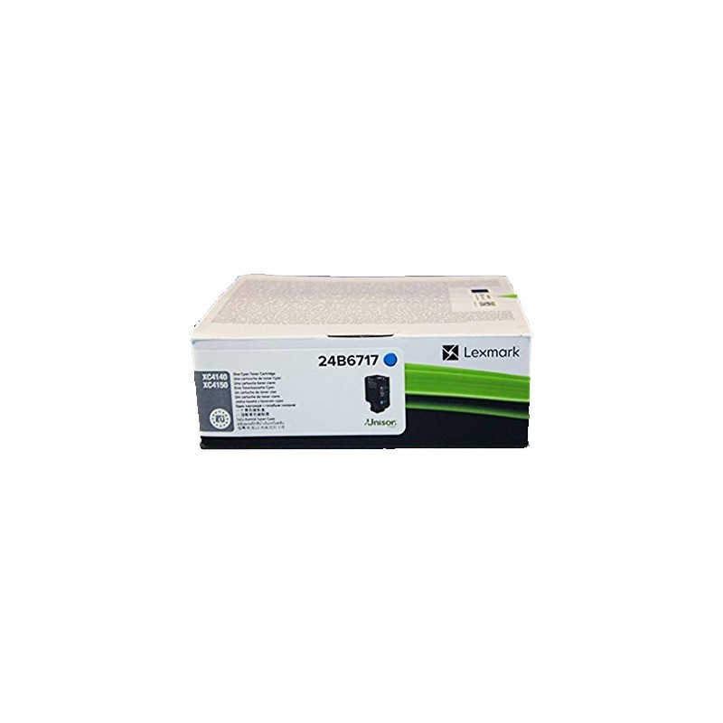 TONER ORIGINALE LEXMARK 24B6717 CIANO XC4140DE XC4150DE 13K