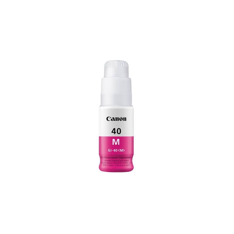 FLACONE INCHIOSTRO ORIGINALE CANON MAGENTA GI40 GI-40 M 3401C001 Pixma G5040