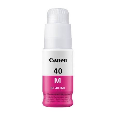FLACONE INCHIOSTRO ORIGINALE CANON MAGENTA GI40 GI-40 M 3401C001 Pixma G5040