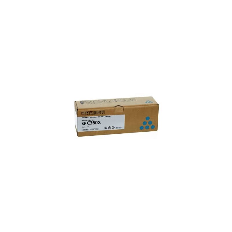 TONER ORIGINALE RICOH LANIER AFICIO SP C360X SP C361 CIANO 408251