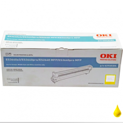 TONER ORIGINALE OKI 43837105 ES3640 A3/PRO GIALLO