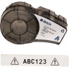 NASTRO COMPATIBILE PER ETICHETTE NYLON BRADY BMP21 M21-500-499-TB - Testo nero su sfondo bianco