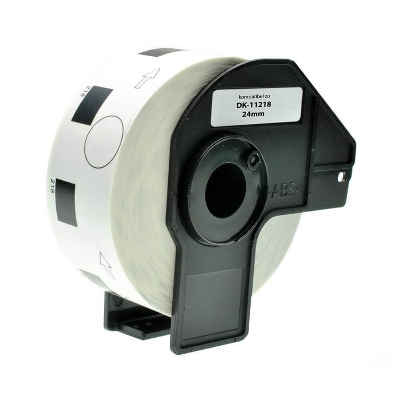 ETICHETTE COMPATIBILI BROTHER DK11218 DK-11218 24mm 1000pz CON SUPPORTO