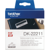 ETICHETTE ORIGINALI BROTHER DK22211 DK-22211 29mm X 90mm 29 mm x 15,24 mT 400 PZ CON SUPPORT
