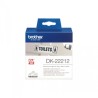 ETICHETTE ORIGINALI BROTHER DK22212 DK-22212 Larghezza 62 mm x 15,24 metri