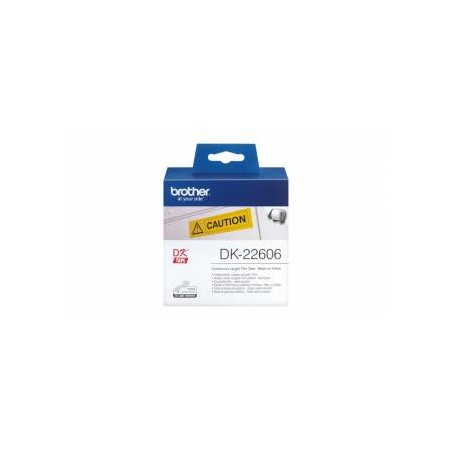 ETICHETTE ORIGINALI BROTHER DK22606 DK-22606 62 mm x 15,24 metri CON SUPPORTO