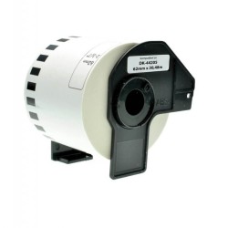 ETICHETTE COMPATIBILI BROTHER DK44205 DK-44205 30,48mm 62mm CON SUPPORTO