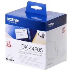 ETICHETTE ORIGINALE BROTHER DK44205 DK-44205 30,48mm 62mm CON SUPPORTO