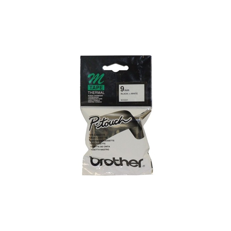 NASTRO ETICHETTE ORIGINALI NON LAMINATO BROTHER MK221BZ