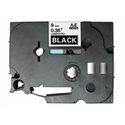 NASTRO ETICHETTE COMPATIBILI LAMINATO BROTHER TZE325 Larghezza 9 mm x 8 metri
