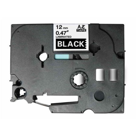 NASTRO ETICHETTE COMPATIBILI LAMINATO BROTHER TZE335 Larghezza 12 mm x 8 metri