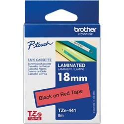 NASTRO ETICHETTE ORIGINALI LAMINATO BROTHER TZe441 Larghezza 18 mm x 8 metri
