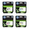 MULTIPACK 4PZ CARTUCCE ORIGINALI HP 912XL 3YP34AE 912 XL 3YP34A BCYM OfficeJet Pro 8022