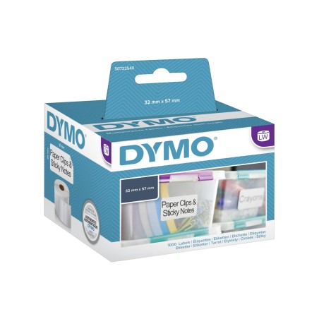 ETICHETTE ADESIVE PERMANENTE ORIGINALE DYMO DM-11354 DM11354 S0722540 57mm x 32mm 1000pz