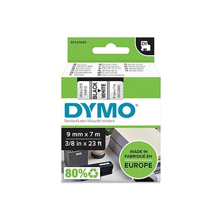 NASTRO ETICHETTE ORIGINALE DYMO LETRATAG S0720680 D1 40913 Larghezza 9MM 7MT DYR-40913