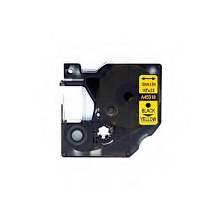 NASTRO ETICHETTE COMPATIBILI Dymo D1 45018 S0720580 Larghezza 12 mm x 7 metri