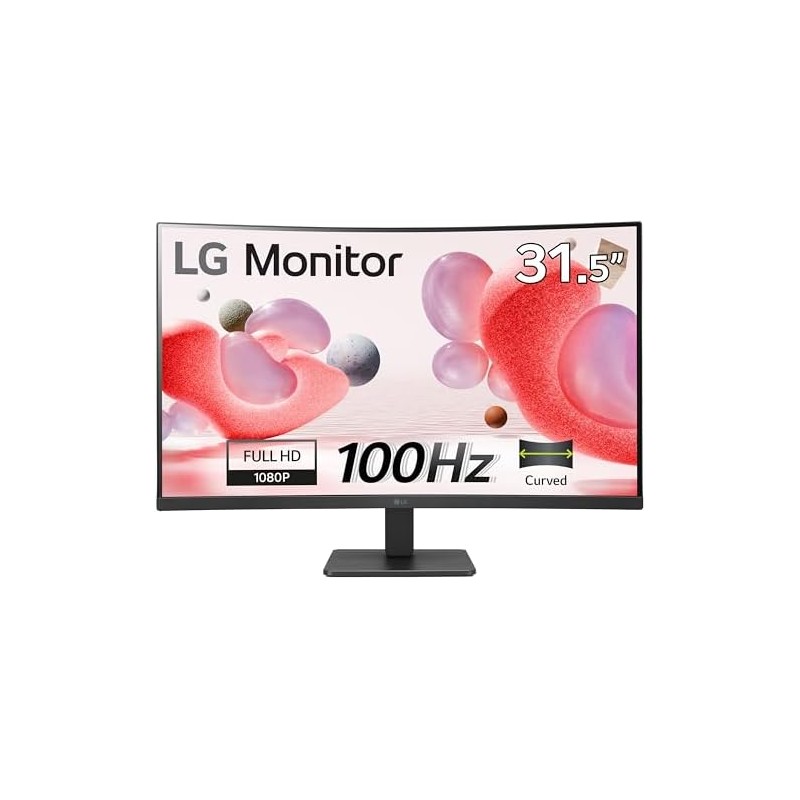 MONITOR LED LG 31,5" LED CURVO FullHD 100Hz FreeSync Risposta 5ms 32MR50C-B