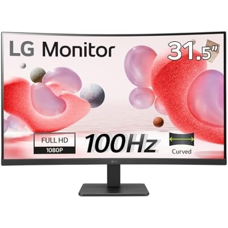 MONITOR LED LG 31,5" LED CURVO FullHD 100Hz FreeSync Risposta 5ms 32MR50C-B