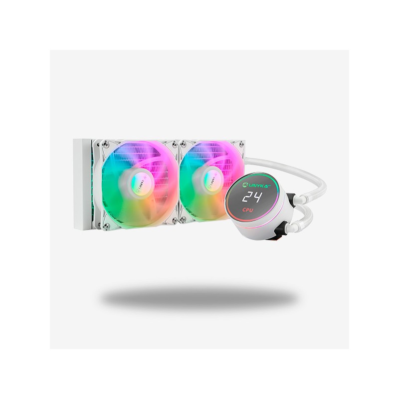 Kit di raffreddamento a liquido Unykach Aquastorm 240 2 ventole da 120 mm UK352102 Illuminazione RGB