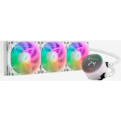 Unykach AquaStorm White 360 ​​​​Raffreddamento a liquido 3 ventole 1800 RPM UK353102  Pompa con portata 2500 RPM