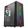 Case Unykach Armor Lumina Black ATX, Micro ATX, Mini ITX Lato in vetro temperato Illuminazione ARGB 3,5" e 2,5" UK511210
