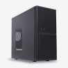 Case Unykach Dark Shadow MicroATX 52082 Alimentatore da 500 W incluso - Dimensioni unità supportate da 3,5"