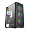 Case Unykach Armor 3Gen ATX, Micro ATX ITX UK511208 Lato in vetro temperato USB-A 3.0 USB-C e audio