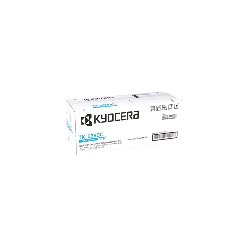 TONER ORIGINALE KYOCERA 1T02Z0CNL0 CIANO TK-5380C TK5380C ECOSYS MA4000CIX PA4000CIX 10K